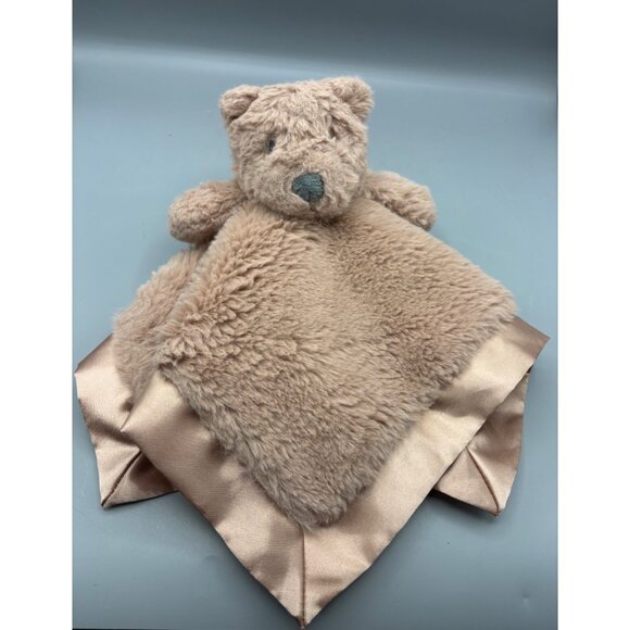 Cloud Island Teddy Bear Security‎ Blanket Plush Satin Trim Baby Lovey - Picture 1 of 5